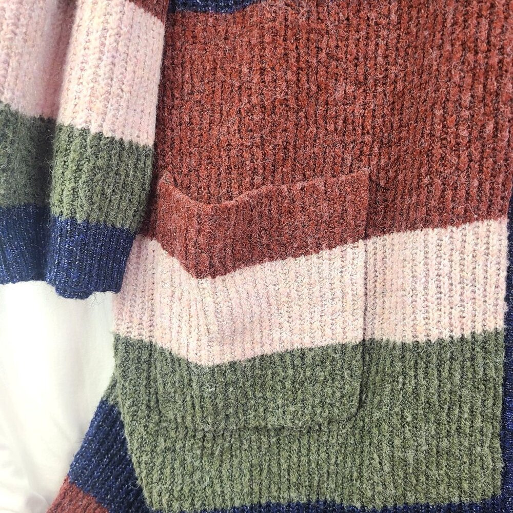 Torrid Multi-Colored Striped Duster Cardigan Fron… - image 2